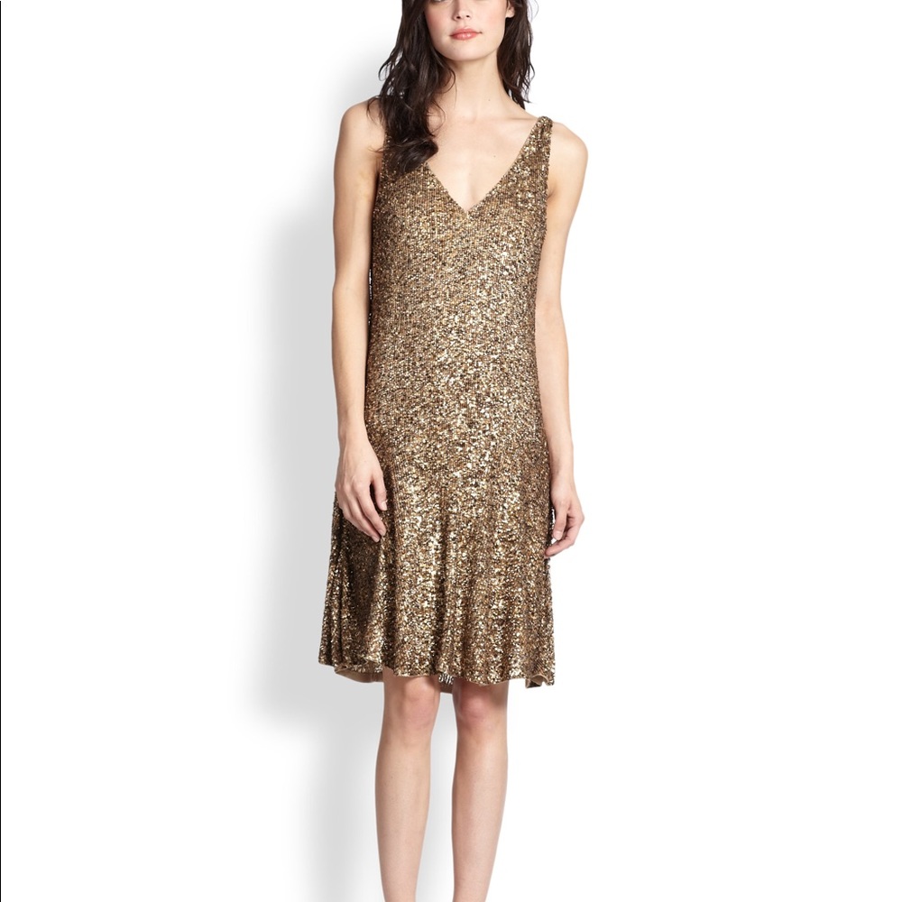 Polo Ralph Lauren Gold Sequin Dress